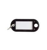 Q-CONNECT Q-CONNECT sleutelhanger, pak van 10 stuks, zwart