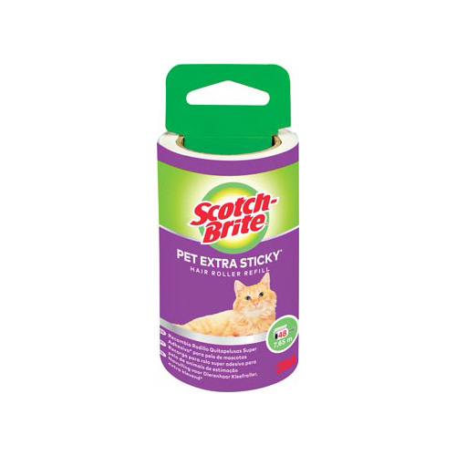 Scotch Brite Scotch Brite pluizenkleefroller navulling, extra klevend voor dierenhaar, 48 vellen