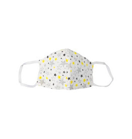 Merkloos Wasbaar mondmasker, stars motief, maat: kinderen, pak van 5 stuks