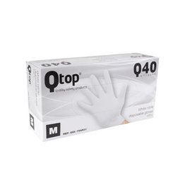 Merkloos Handschoen Nitril Wit M Pk100 [1st]