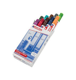 Edding Edding permanent marker 3000, doos met 10 stuks in geassorteerde kleuren