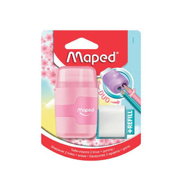 Maped Maped potloodslijper + gom Connect Soft Touch, pastelkleur