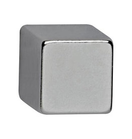 Maul MAUL neodymium kubusmagneet 10 x 10 x 10 mm, trekkracht 3,8 kg, zilver, blister van 4 stuks