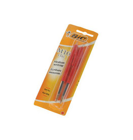 Bic Bic balpen M10 Clic op blister, medium punt, rood [20st]