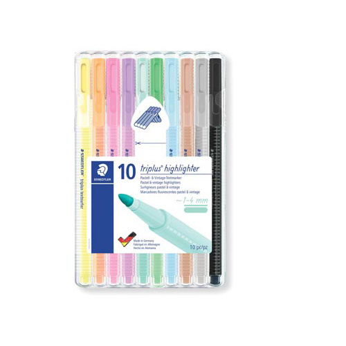 Staedtler Staedtler Triplus Textsurfer, opstelbare box van 10 kleuren