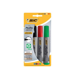 Bic Bic permanent marker 2000, doos met 4 stuks in geassorteerde kleuren