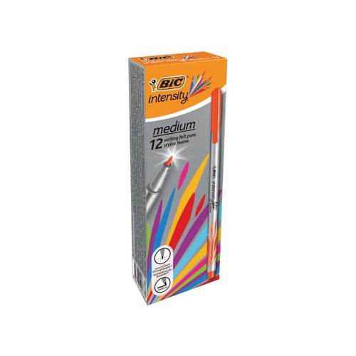 Bic Bic fineliner Intensity, medium, oranje [12st]