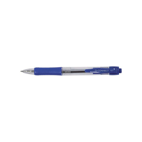 Q-CONNECT Q-CONNECT balpen, retractable, 0,7 mm, medium punt, blauw