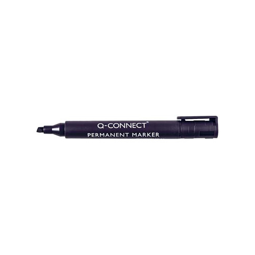 Q-CONNECT Q-CONNECT permanente marker, 1,2 / 5 mm, schuine punt, zwart