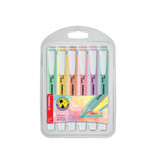 Stabilo STABILO swing cool pastel markeerstift, plastic etui van 6 stuks in geassorteerde kleuren