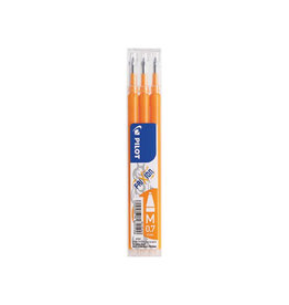 Pilot Pilot vulling voor Frixion Ball en Frixion ball clicker abrikoos oranje, doosje met 3 stuks