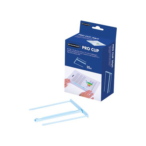 Bankers Box Bankers Box archiefbinder Pro-clip, doos van 20 stuks, licht blauw
