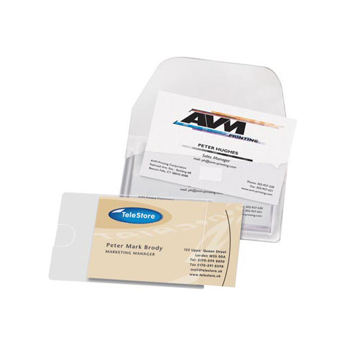 3L 3L Business Card Pocket ft 60 x 95 mm, open aan de korte zijde (etui van 10 stuks)