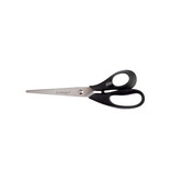 Q-CONNECT Q-CONNECT schaar, ft 21 cm, rechts, ronde punt, RVS, zwart, blister van 1 stuk