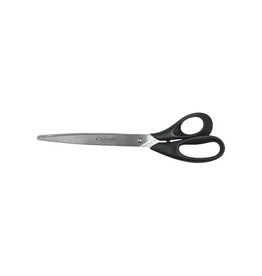 Q-CONNECT Q-CONNECT schaar, ft 25,5 cm, rechts, ronde punt, RVS, zwart, blister van 1 stuk