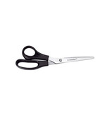 Q-CONNECT Q-CONNECT schaar Lefty, ft 21 cm, links, ronde punt, RVS, zwart, blister van 1 stuk