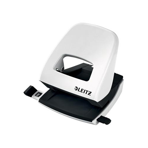 Leitz Leitz WOW perforator, 30 blad, parelwit, op blister