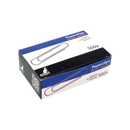 Kangaro Kangaro papierklemmen 50 mm rond verzinkt, 100 st.