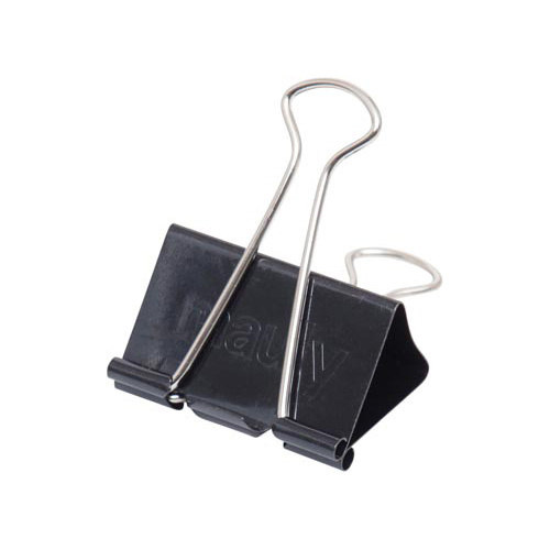 Maul MAUL papierklem foldback 40mm blister 6 zwart