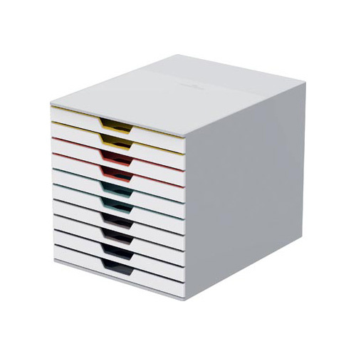 Durable Durable Ladeblok Varicolor, 10 laden, wit meubel
