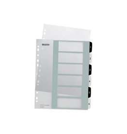 Leitz Wow Tabblad Print A4 1-6 Z/W [1st]