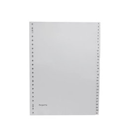 Pergamy Pergamy tabbladen, A4, 23-gaatsperforatie, set 1-31