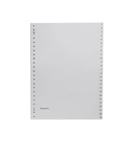 Pergamy Pergamy tabbladen, A4, 23-gaatsperforatie, set 1-52