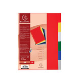 Exacompta Exacompta tabbladen voor ft A4, uit PP 12/100e, 6 tabs, geassorteerde kleuren