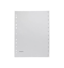 Pergamy Pergamy tabbladen, ft A4, 11-gaatsperforatie, PP