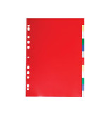 Exacompta Exacompta tabbladen voor ft A4, uit PP 12/100e, 12 tabs, geassorteerde kleuren