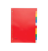 Pergamy Pergamy tabbladen, A4, 23-gaatsperforatie, 12 tabs