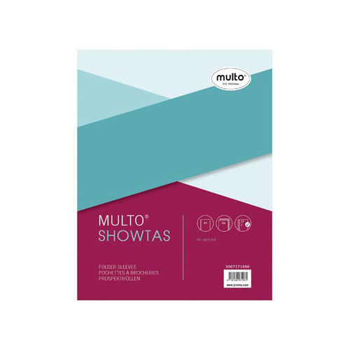 Multo Multo geperforeerde showtas ft A5, 17-gaatsperforatie, 80 micron, gekorreld