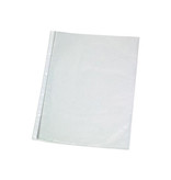 Q-CONNECT Q-CONNECT geperforeerde showtas 11-gaatsperforatie, glashelder, 75 micron, pak van 10 stuks