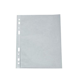 Q-CONNECT Q-CONNECT geperforeerde showtas 11-gaatsperforatie, glashelder, 75 micron, pak van 100 stuks