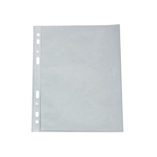 Q-CONNECT Q-CONNECT geperforeerde showtas 11-gaatsperforatie, glashelder, 75 micron, pak van 100 stuks