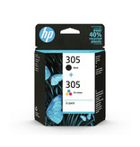 HP HP 305 (6ZD17AE) ink clr 3x100 + bk 1x120 pages (original)