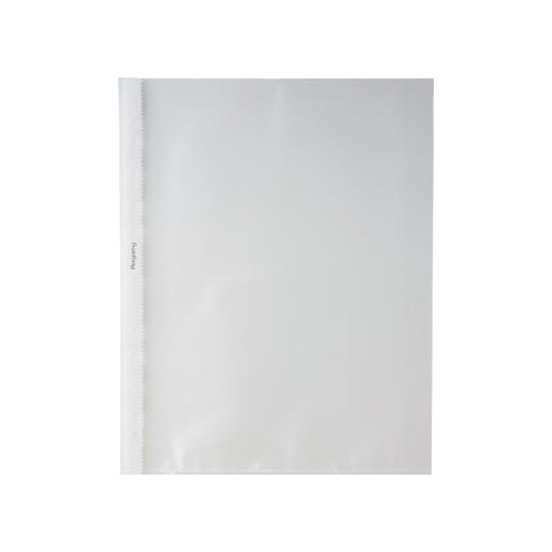 Pergamy Pergamy geperforeerde showtas, ft A4, 11-gaatsperforatie, gekorrelde PP van 50 micron, pak van 100 stuks