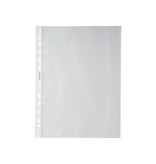 Pergamy Pergamy geperforeerde showtas, ft A4, 11-gaatsperforatie, gekorrelde PP van 60 micron, pak van 100 stuks