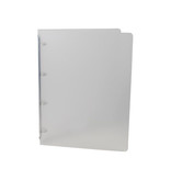 Alpha ringmap, voor ft A4, uit PP, 4 ringen van 16 mm, transparant wit