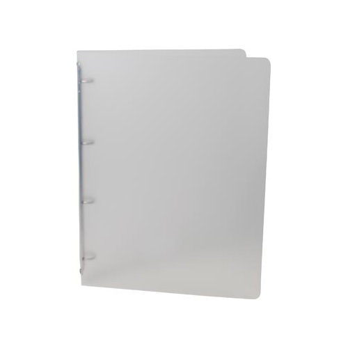 Alpha ringmap, voor ft A4, uit PP, 4 ringen van 16 mm, transparant wit