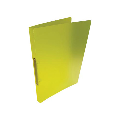 Alpha ringmap, voor ft A4, uit PP, 2 ringen van 16 mm, transparant geel