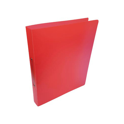 Alpha ringmap, voor ft A4, uit PP, 2 ringen van 25 mm, transparant rood