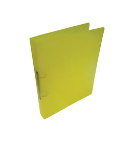 Alpha ringmap, voor ft A4, uit PP, 2 ringen van 25 mm, transparant geel