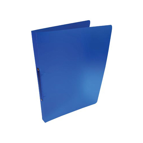 Alpha ringmap, voor ft A4, uit PP, 2 ringen van 16 mm, transparant blauw