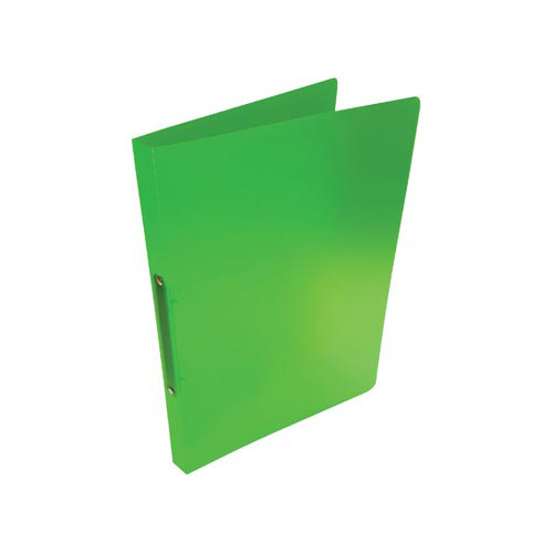 Alpha ringmap, voor ft A4, uit PP, 2 ringen van 16 mm, transparant groen