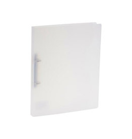 Bronyl Bronyl ringmap, voor ft A4, uit PP, 2 D-ringen van 15 mm, transparant wit