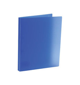 Bronyl Bronyl ringmap, voor ft A4, uit PP, 2 D-ringen van 15 mm, transparant blauw
