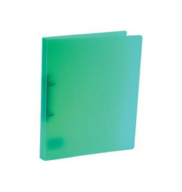 Bronyl Bronyl ringmap, voor ft A4, uit PP, 2 D-ringen van 15 mm, transparant groen