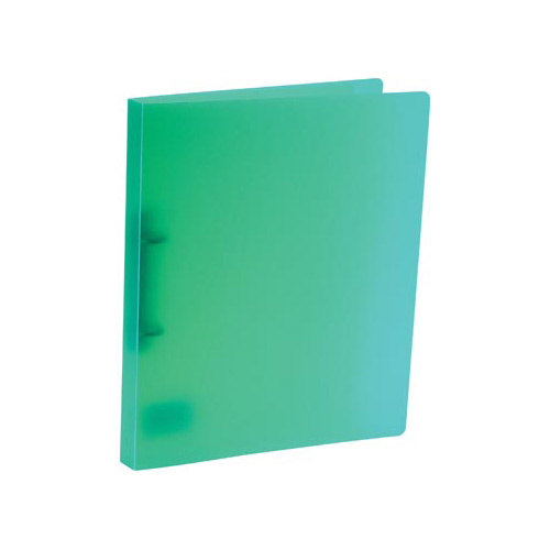 Bronyl Bronyl ringmap, voor ft A4, uit PP, 2 D-ringen van 15 mm, transparant groen