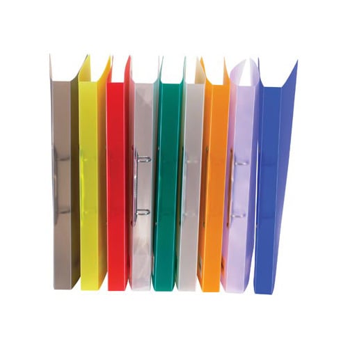 Bronyl Bronyl ringmap, voor ft A4, uit PP, 2 D-ringen van 15 mm, geassorteerde transparante kleuren